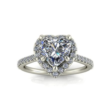 1.25 ct approx halo ring iaan white gold