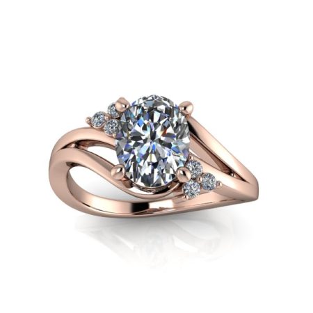 1.25 ct approx multi-diamond ring in rose gold