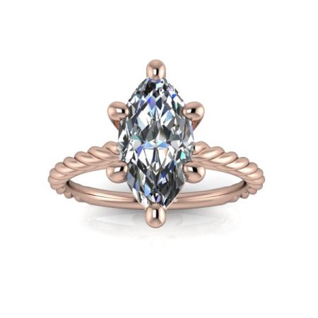 1.5 ct approx solitaire in rose gold