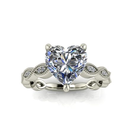 1.75 ct approx vintage ring in white gold