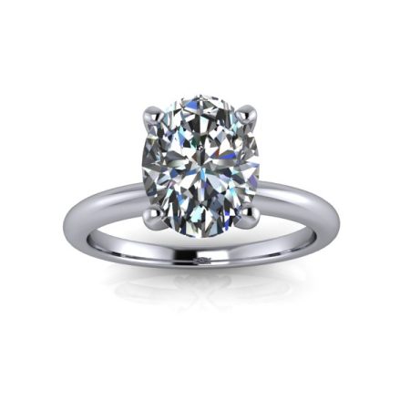 1.75 ct approx solitaire engagement in white gold