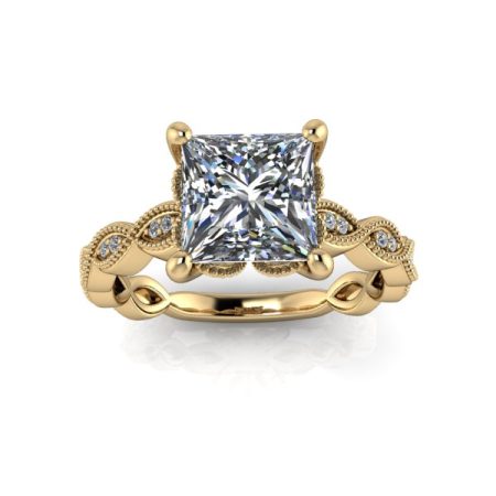 2 ct approx vintage ring in yellow gold