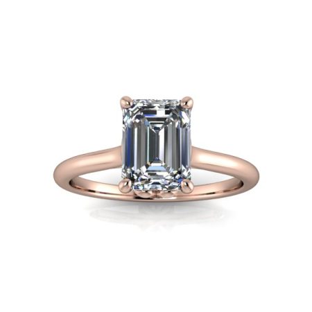 1.25 ct approx solitaire engagement ring in rose gold