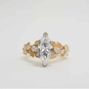 Vintage Leaf and Vine Ring